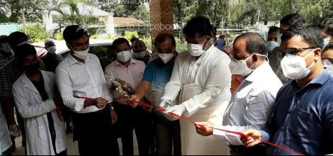 বিরামপুর উপজেলা স্বাস্থ্য কমপ্লেক্সে জীবাণুনাশক টানেল উদ্বোধন