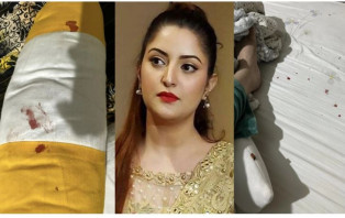 পরীমণির বিছানা-বালিশে রক্ত!