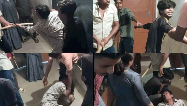 ফরিদপুরে শ্রেণিকক্ষে আটকে বাবা-ছেলেকে নির্যাতন, ভিডিও ভাইরাল