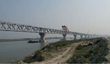 পদ্মা সেতু পৌনে ৪ কিলোমিটার দৃশ্যমান
