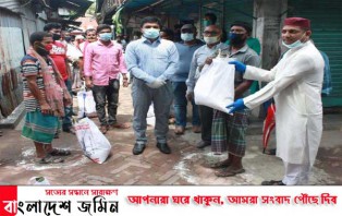 সালথায় জাকের পার্টির খাদ্যসামগ্রী বিতরণ