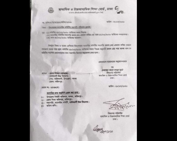 বিদ্যালয় সভাপতির স্বাক্ষর জাল করে প্রতারণার অভিযোগ
