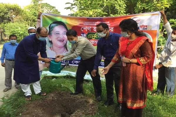 প্রধানমন্ত্রীর জন্মদিন উপলক্ষে কেরানীগঞ্জ উপজেলা প্রশাসনের বৃক্ষরোপণ