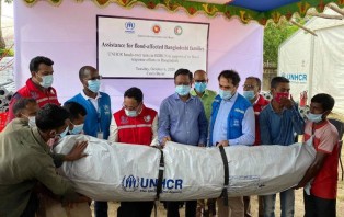দেশব্যাপী বন্যার্তদের জন্য জাতিসংঘ সংস্থার তাঁবু প্রদান