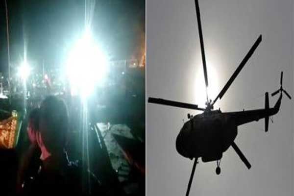 ইলিশ রক্ষায় রাতভর হেলিকপ্টারে অভিযান