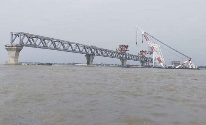 আজ বসছে পদ্মাসেতুর ৩৪তম স্প্যান