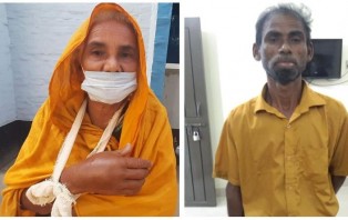 জমি লিখে না দেওয়ায় বৃদ্ধা মাকে পিটিয়ে হাত ভেঙে দিল ছেলে