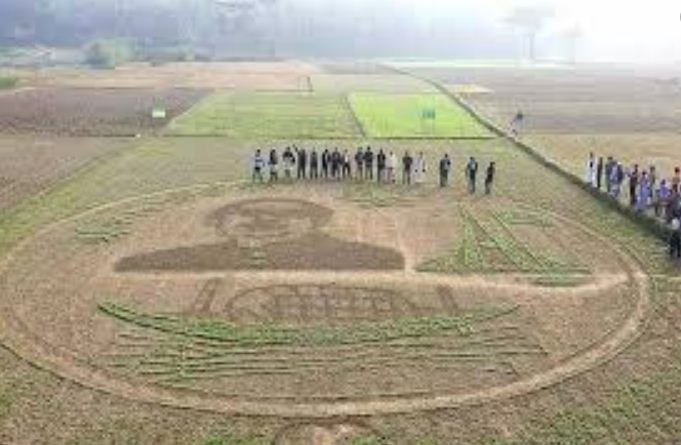 ভাস্কর্য ভাঙচুরের প্রতিবাদে বঙ্গবন্ধুর প্রতি এমন ভালোবাসা কৃষকের