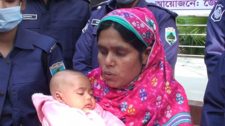 চুরি হওয়া শিশু তাইবাকে ফিরে পেলেন মা