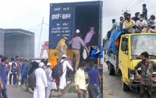 দুপুরের পরও ঢাকায় শ্রমিকবাহী গাড়ি ঢুকতে পারবে