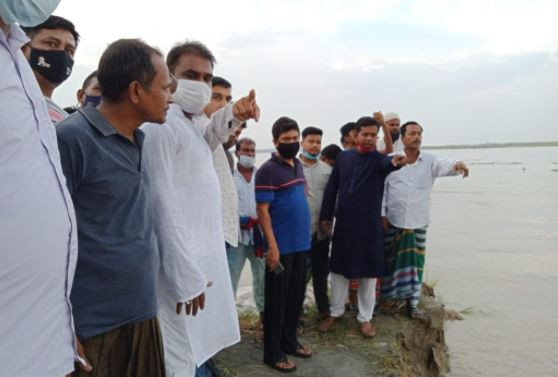 ভাঙ্গণ প্রতিরোধে স্থায়ী বাঁধসহ প্রয়োজনীয় ব্যবস্থা গ্রহণের  আশ্বাস দিলেন নিক্সন চৌধুরী