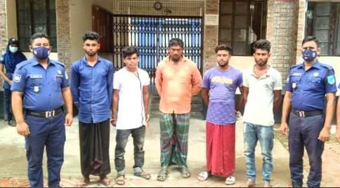 সালথায় গণধর্ষন মামলার ৫ আসামী গ্রেপ্তার