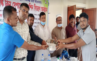 সালথায় প্রাণিসম্পদ এর মিল্ক ক্রিম সেপারেশন মেশিন বিতরণ