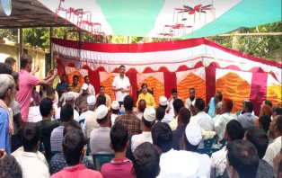 সালথার রামকান্তপুর ইউনিয়নে নৌকার নির্বাচনী সভা