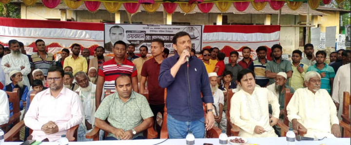 সালথা'র সোনাপুরে নৌকার পক্ষে নির্বাচনী পথসভা