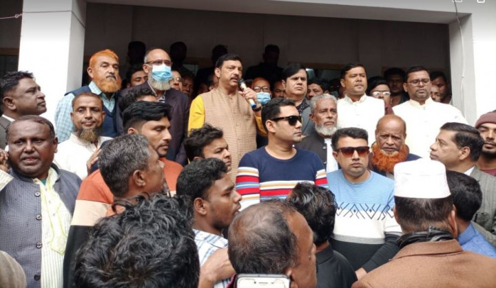 ইউপি নির্বাচন পরবর্তী শুভেচ্ছা বিনিময় করেন লাবু চৌধুরী