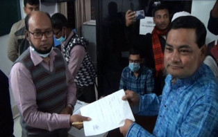 চেয়ারম্যান প্রার্থী শহিদুল ইসলাম বাবুলের মনোনায়ন পত্র দাখিল
