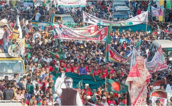 রাজধানীতে আওয়ামী লীগের ‘বিজয় শোভাযাত্রা’