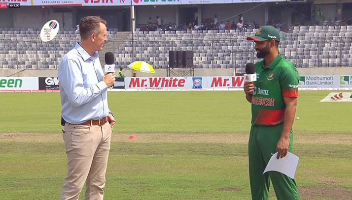 টস জিতে ব্যাটিংয়ে বাংলাদেশ