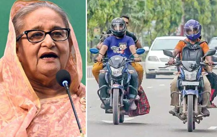 মোটরসাইকেলের গতিসীমা বাড়ানোর নির্দেশ প্রধানমন্ত্রীর