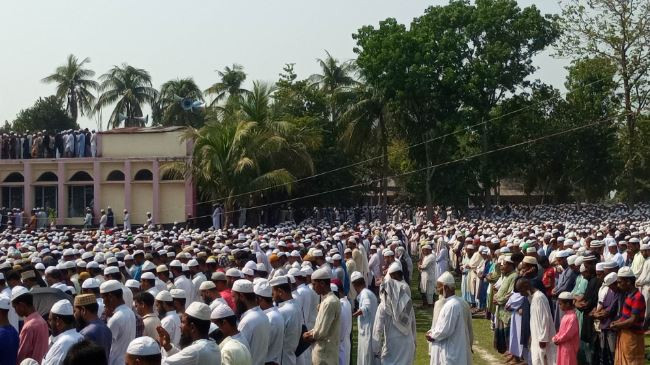 আলহাজ্ব মাওলানা জহুরুল হক সাহেবের জানাজা সম্পন্ন