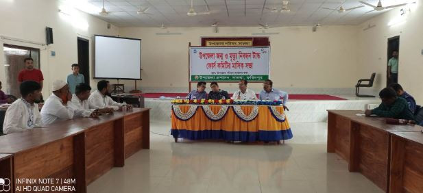 সালথায় জন্ম ও মৃত্যু নিবন্ধন টাস্ক ফোর্স কমিটির মাসিক সভা 