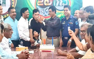 ফরিদপুরে এনটিভির ২১তম জন্মদিন পালন