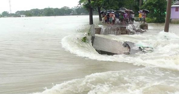 পাহাড়ি ঢলে যেসব উপজেলার পানি বিপৎসীমার ওপরে