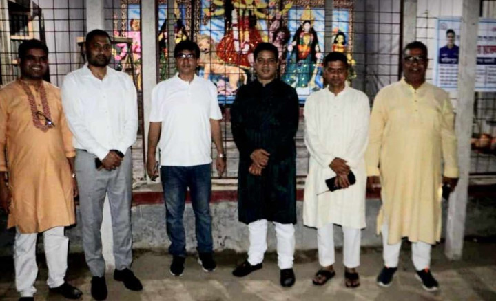 চরভদ্রাসনের পূজা মন্ডপ পরিদর্শন ও নিরাপত্তা ব্যবস্থা পর্যবেক্ষণে জেলা প্রশাসক এবং পুলিশ সুপার
