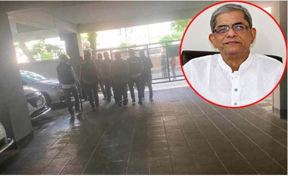 ডিবি কার্যালয়ে মির্জা ফখরুল