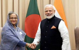 তিন প্রকল্প উদ্বোধন করলেন শেখ হাসিনা-নরেন্দ্র মোদি