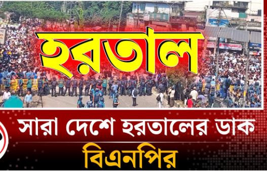 শনিবার থেকে ৪৮ ঘণ্টা হরতালের ডাক বিএনপির
