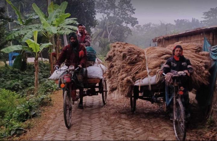 পদ্মার পাড়ের মানুষ শীতে কাপছে থরে থর 