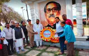 বিশ্বম্ভরপুরে ৭ই মার্চ উদযাপন 