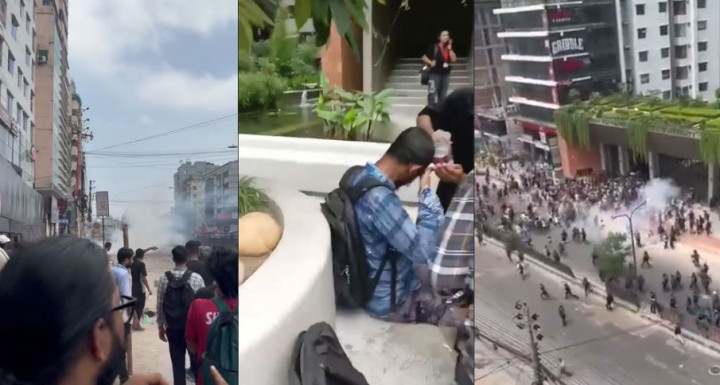 বাড্ডা-রামপুরায় ধাওয়া-পাল্টাধাওয়া, আহত ১০ শিক্ষার্থী