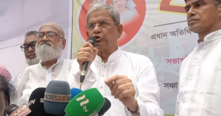 গণহত্যার দায়ে শেখ হাসিনার বিচার হবে: মির্জা ফখরুল