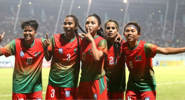 টানা দ্বিতীয় সাফ জয়ের উল্লাসে মাতলেন সাবিনা-তাহুরারা