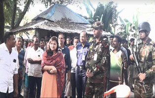 বিরামপুরে সনাতন ধর্মাবলম্বী অধ‍্যুষিত এলাকা ও মন্দির পরিদর্শন