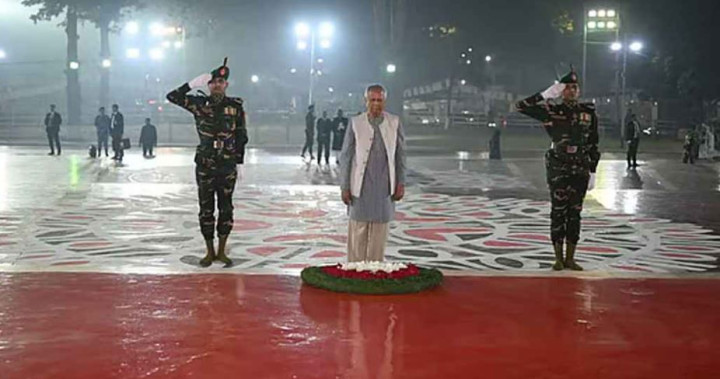 ভাষা শহীদদের প্রতি প্রধান উপদেষ্টার শ্রদ্ধা নিবেদন