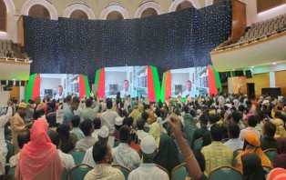 জুলাই অভ্যুত্থানের বর্ষপূর্তিতে বিএনপির সভা, উদ্বোধন করলেন তারেক রহমান