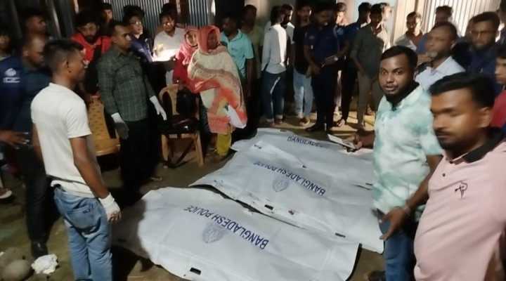 ফরিদপুরে কোদাল দিয়ে কুপিয়ে তিনজনকে হত্যা