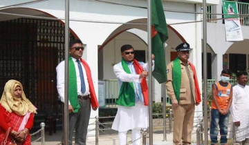 স্বল্প পরিসরে সালথায় মহান স্বাধীনতা দিবসে শ্রদ্ধাঞ্জলী
