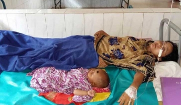 মাদারীপুরে স্ত্রীর গায়ে কেরোসিন ঢেলে আগুন