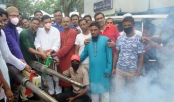 নগরকান্দায় মশক নিধন অভিযান